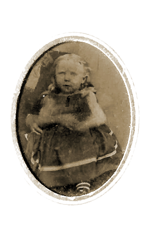 Image of child, enhanced. Place and time uncertain.