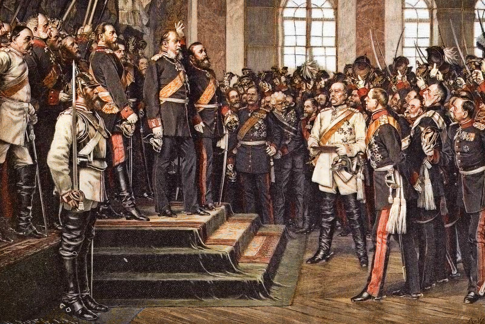 Революции середины xix в. Провозглашение германской империи 1871. Бисмарк объединение Германии 1871. 1871 Г. − провозглашение германской империи.