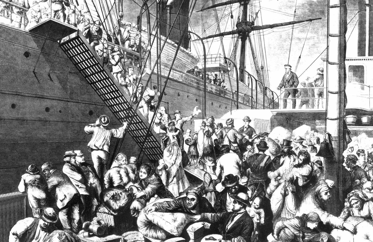 Germans emigrate to America-1874