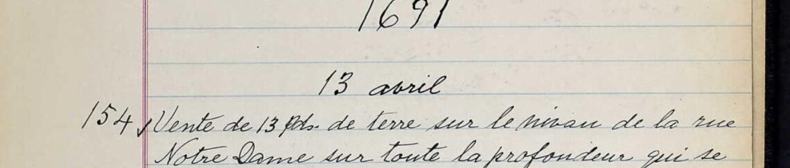 Lorion- Letellier Marriage 1691