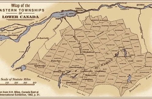 Lower (Bas) Canada Map