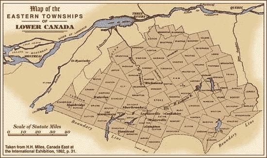 Lower (Bas) Canada Map