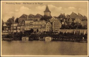 Marienburg Alte Haüser an der Nogat