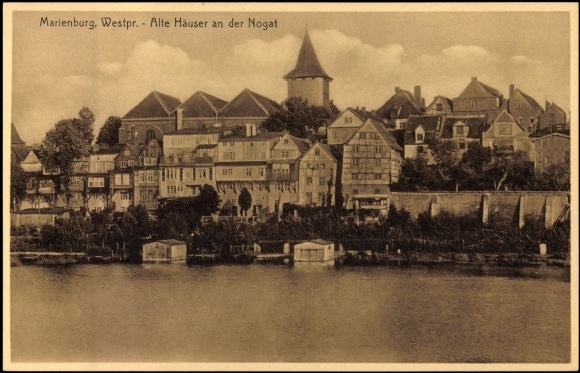 Marienburg Alte Haüser an der Nogat