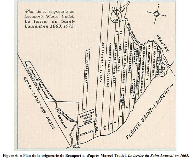 Plan de la seigneurie de Beauport