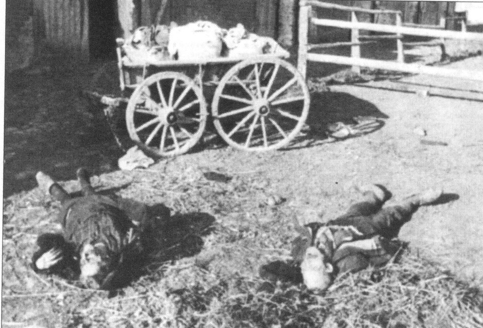 Preussische Bauern ermoerdert 1945 Murdered East Prussian Farmer and wife- 1945