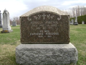 Raphael Robidoux  Euphemie St Germaine Headstone