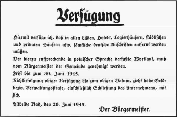 Verfuegung